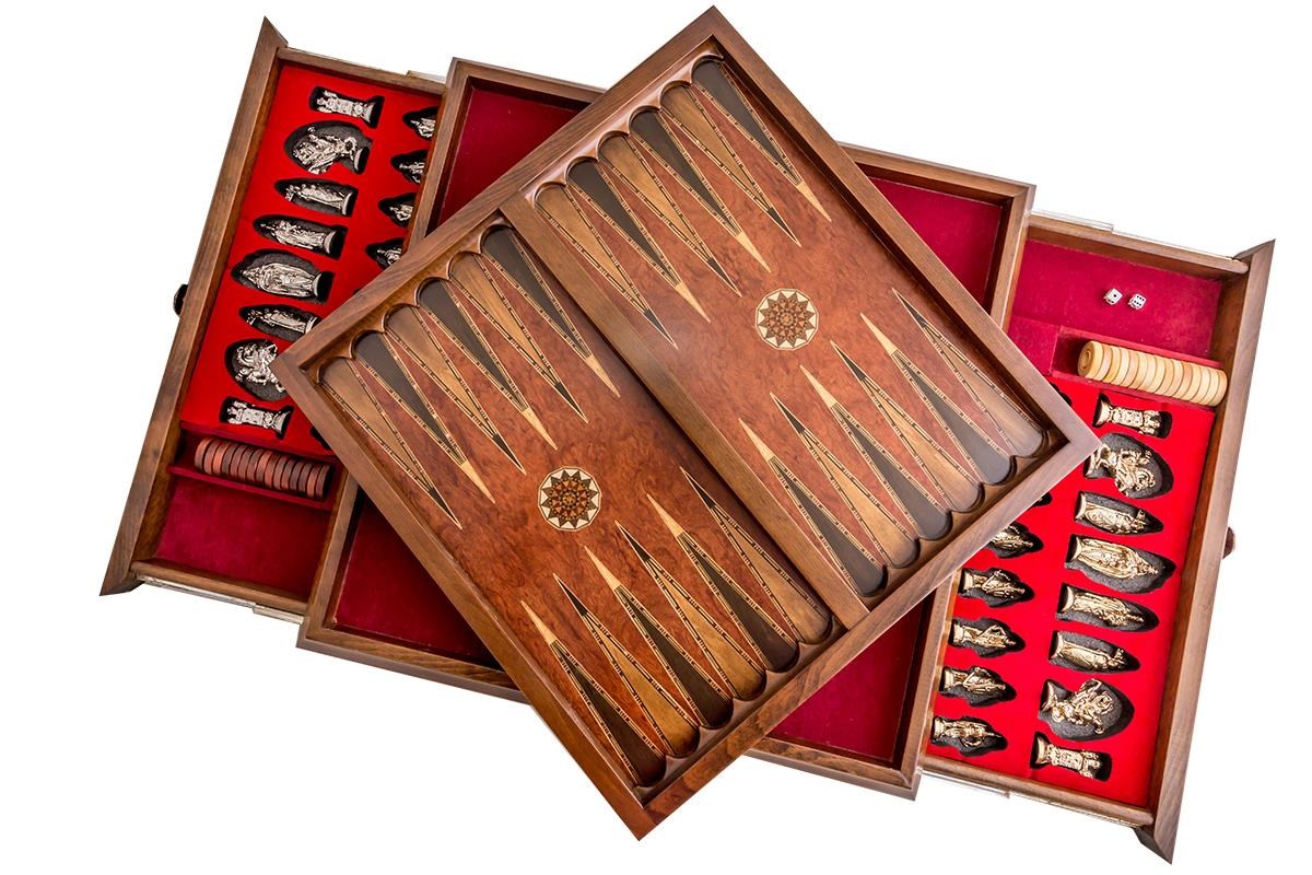 KAPADOKYA SATRANC & TAVLA  | METAL FİGÜRLÜHelena Wood Art2626.ROS.5031