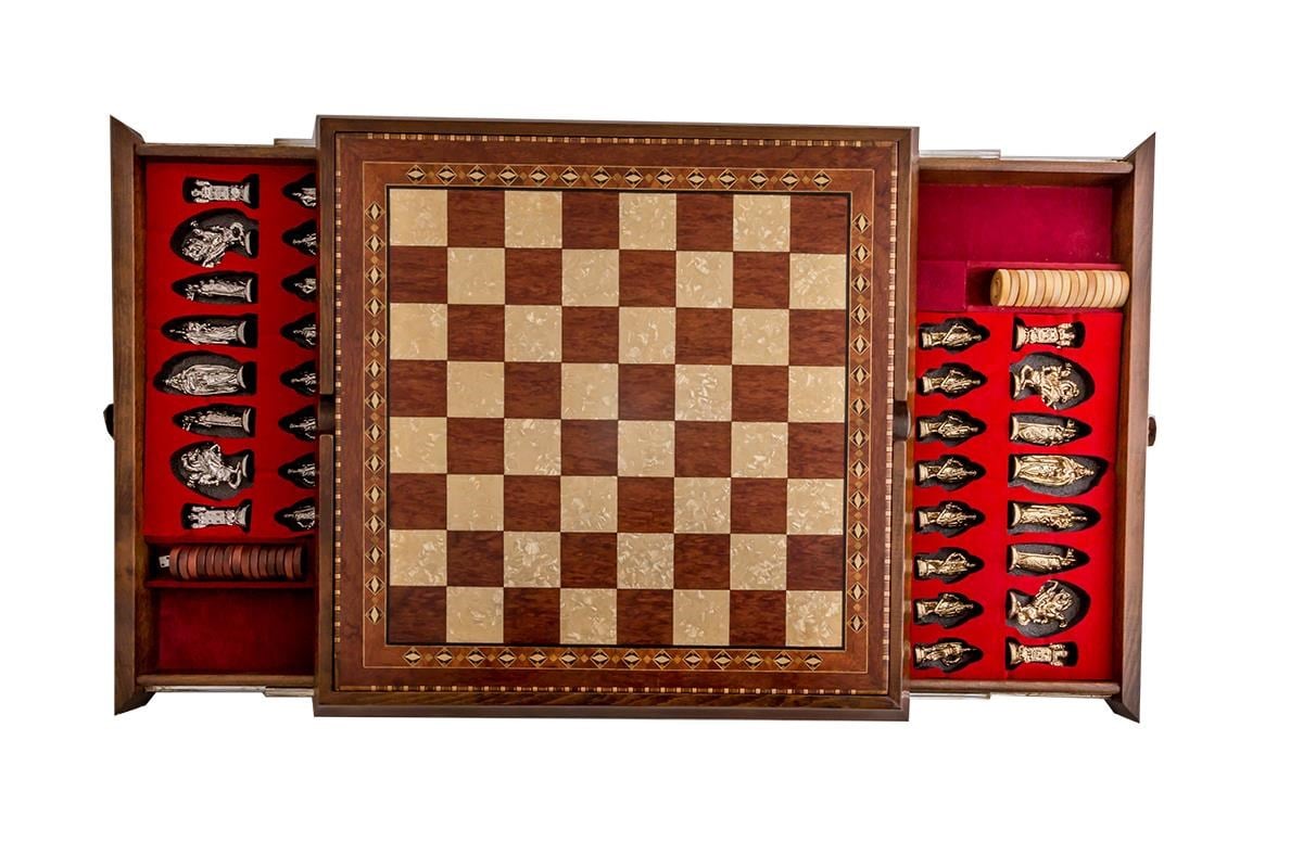 KAPADOKYA SATRANC & TAVLA  | METAL FİGÜRLÜHelena Wood Art2626.ROS.5031
