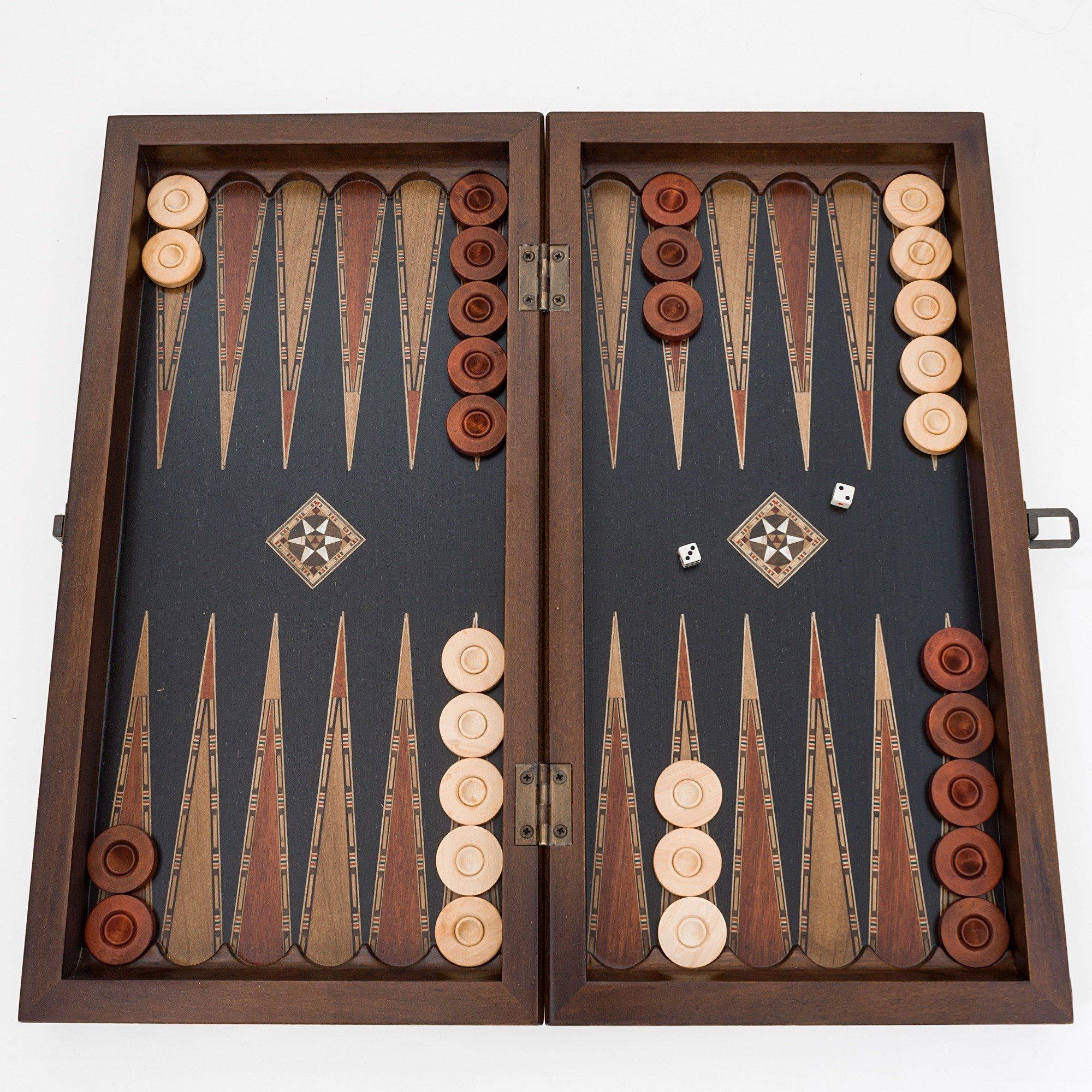 KLASİK TAVLA BÜYÜK BOY (50x50x7 cm)Helena Wood Art2235.BLK