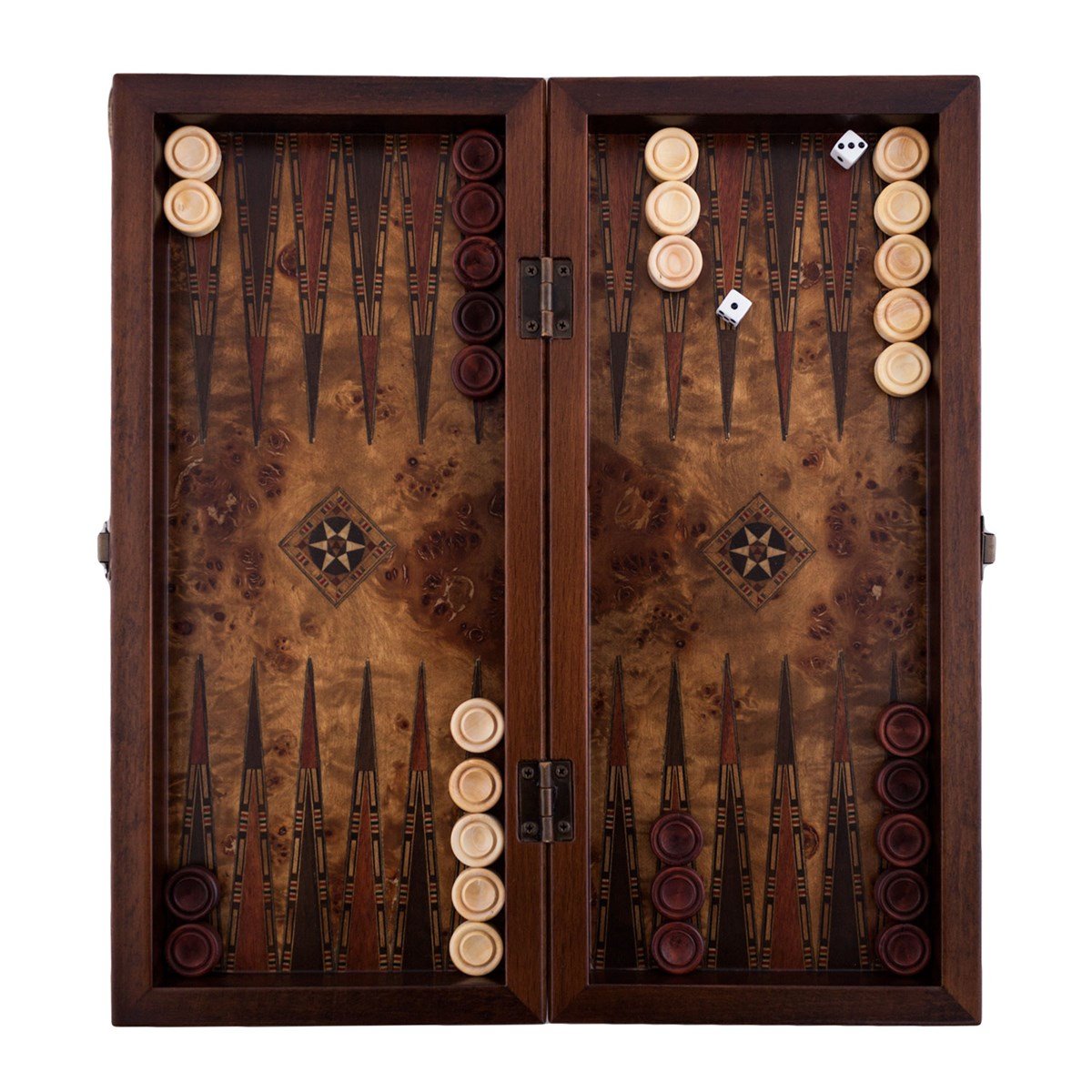 KLASİK TAVLA KÜÇÜK BOY YUVASIZ  (35,5x15,5x5)Helena Wood Art2217.MAZ