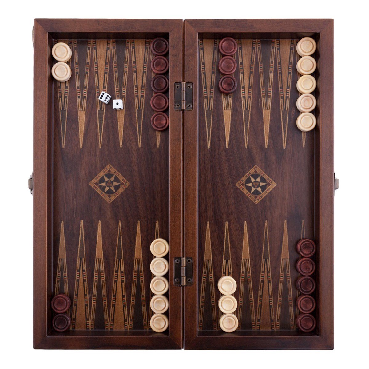 KLASİK TAVLA KÜÇÜK BOY YUVASIZ  (35,5x15,5x5)Helena Wood Art2217.WAL