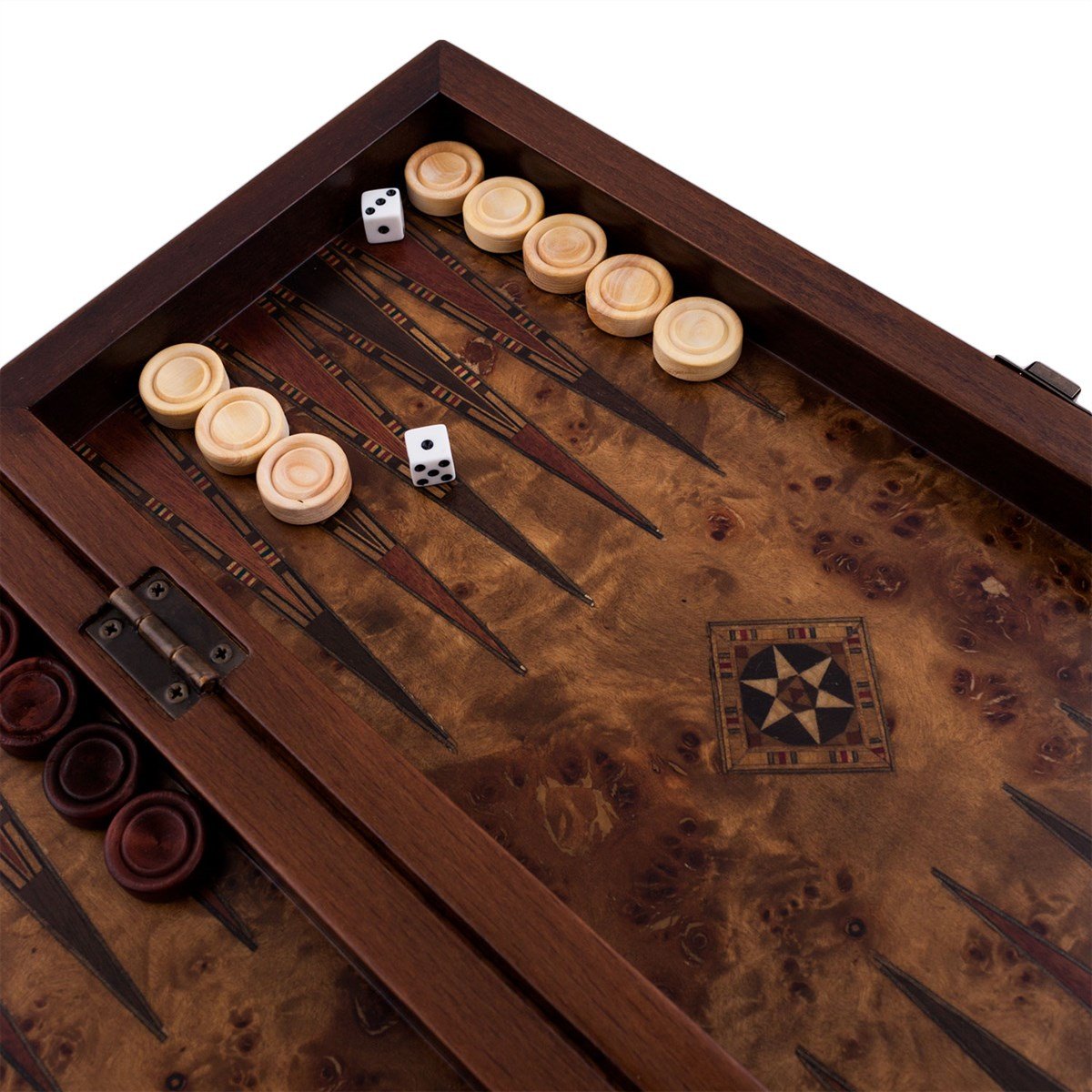 KLASİK TAVLA KÜÇÜK BOY YUVASIZ  (35,5x15,5x5)Helena Wood Art2217.MAZ