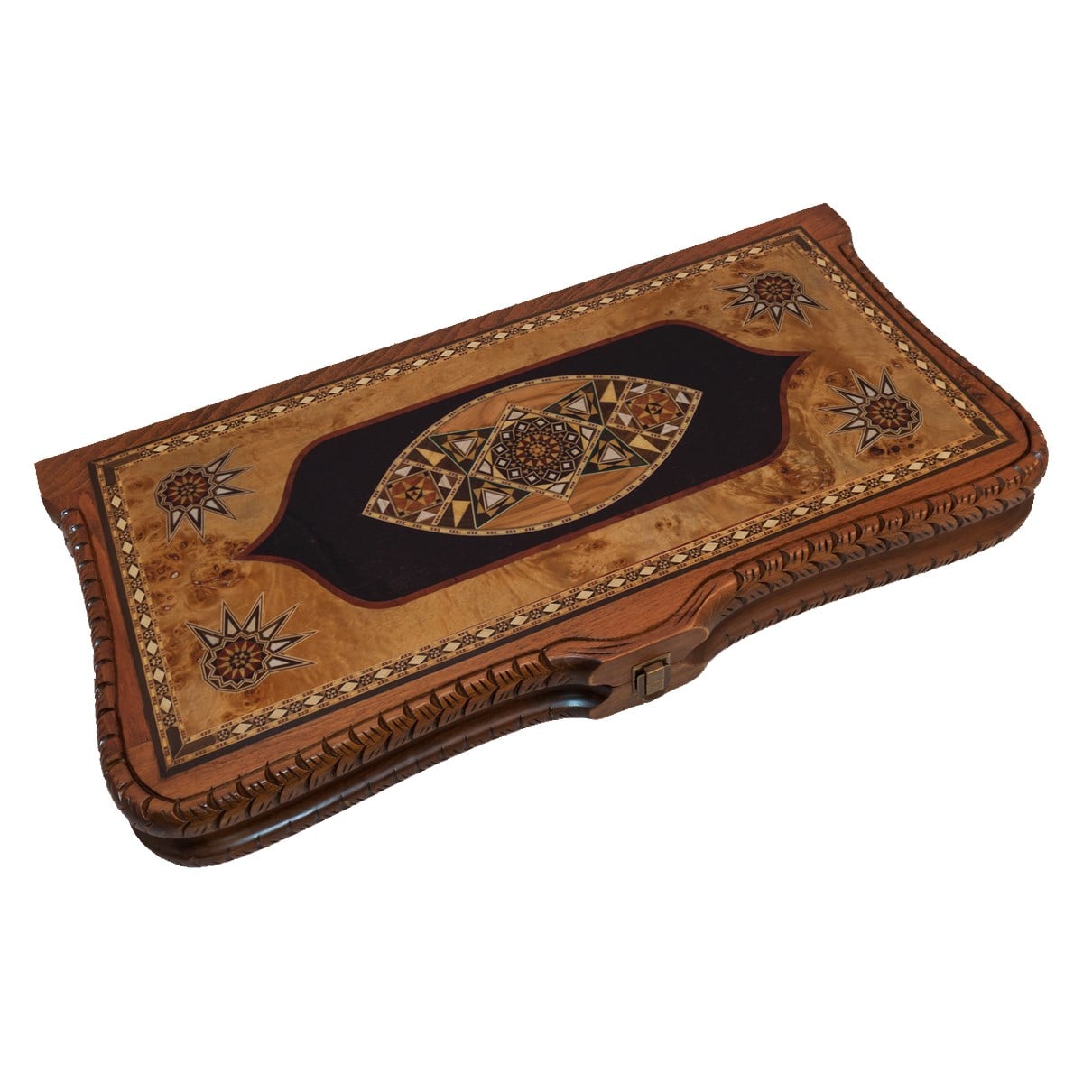 Kubbe İnce Tavla OymalıHelena Wood Art2193.MAZ