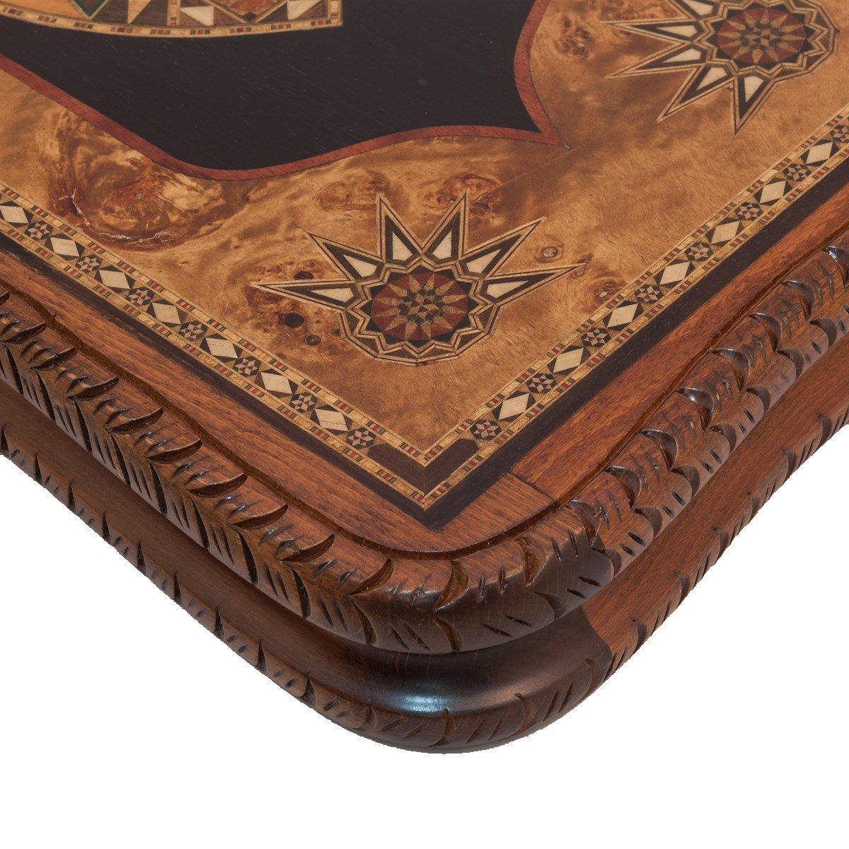 Kubbe İnce Tavla OymalıHelena Wood Art2193.MAZ