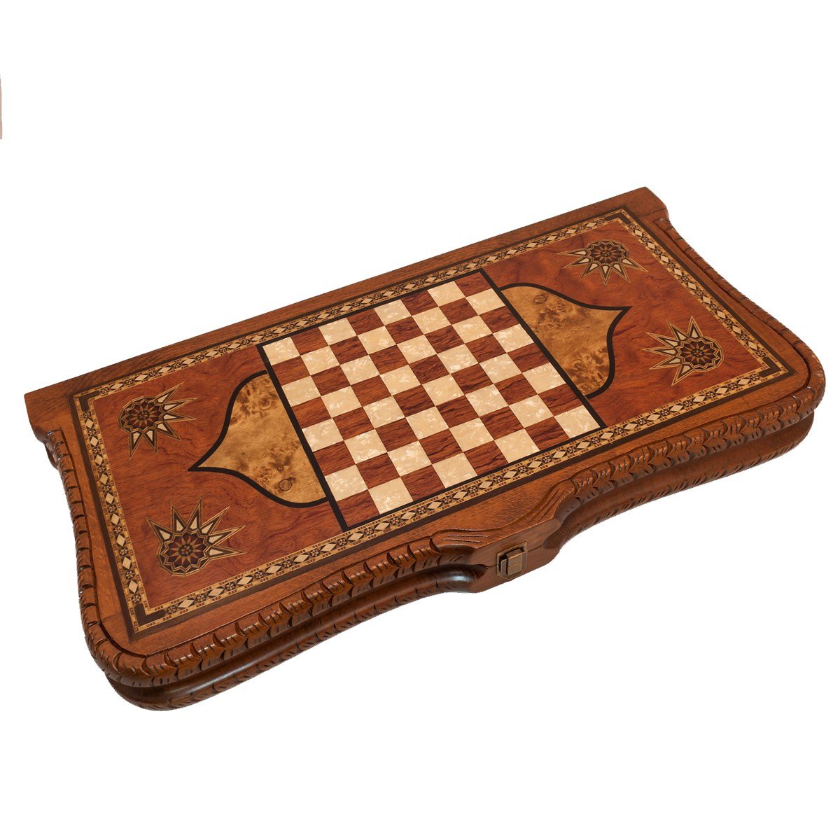 Kubbe İnce Tavla OymalıHelena Wood Art2193.ROS