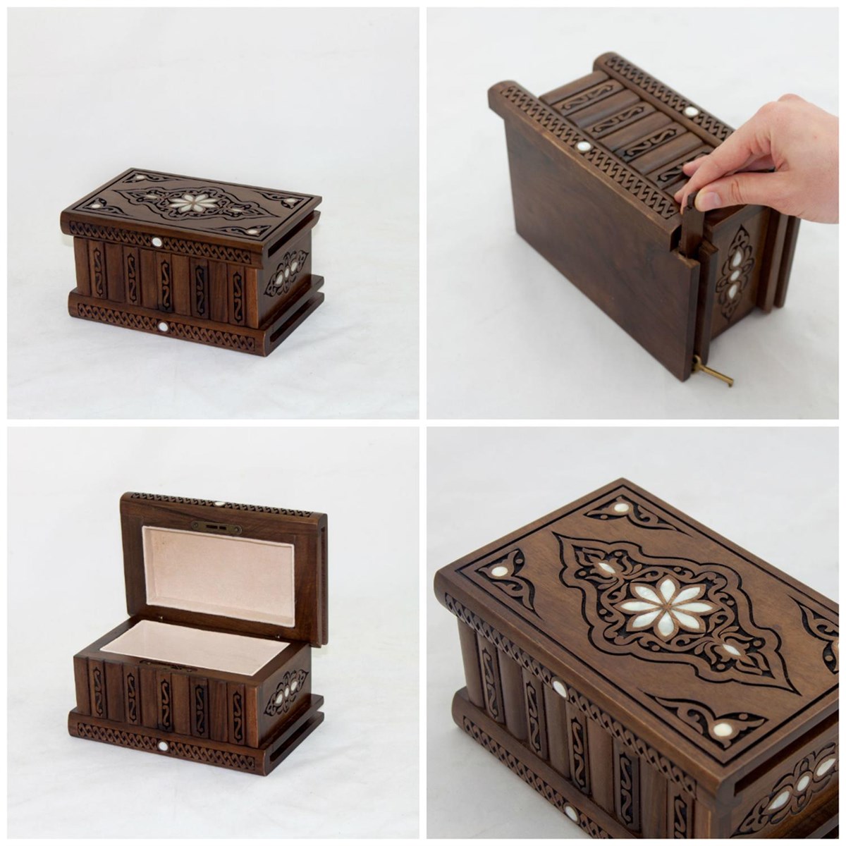 NAKIŞLI SEDEF KAKMALI  ŞİFRELİ KUTUHelena Wood Art1923