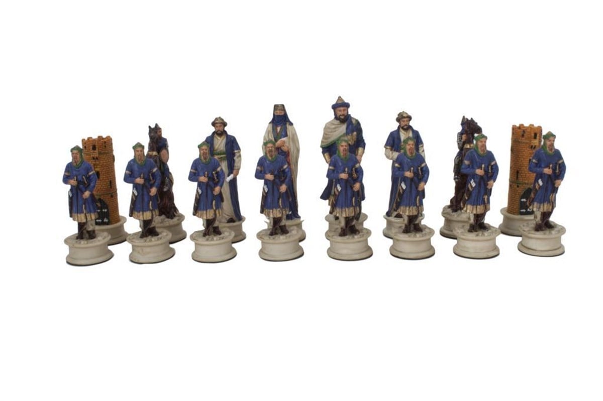 OSMANLI-BİZANS  BOYAMA BÜYÜK SATRANÇ FİGÜRÜHelena Wood Art5602