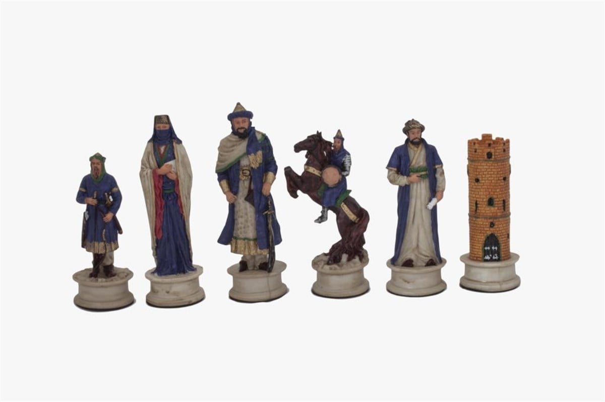 OSMANLI-BİZANS  BOYAMA BÜYÜK SATRANÇ FİGÜRÜHelena Wood Art5602