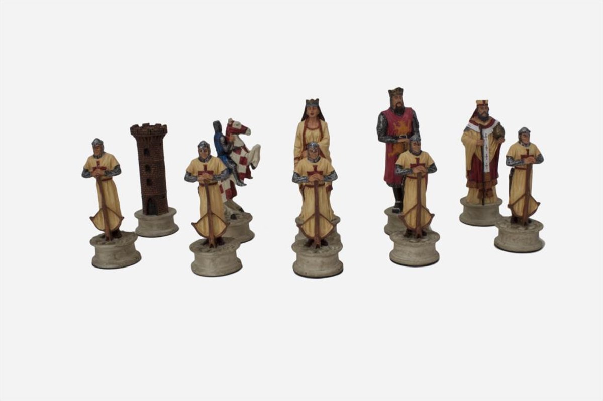 OSMANLI-BİZANS  BOYAMA BÜYÜK SATRANÇ FİGÜRÜHelena Wood Art5602