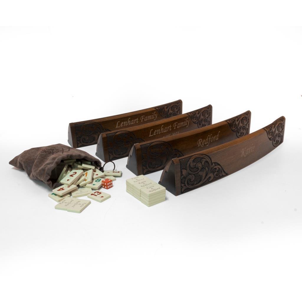 Otantik Motifli Ahşap Oval Okey Takımıdiğer2638.50