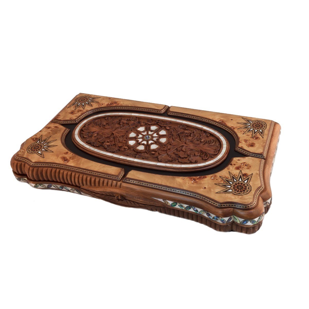 OTTOMAN GRAND SEDEF MOZAİK TAVLA | MAZELHelena Wood Art2285.MAZ