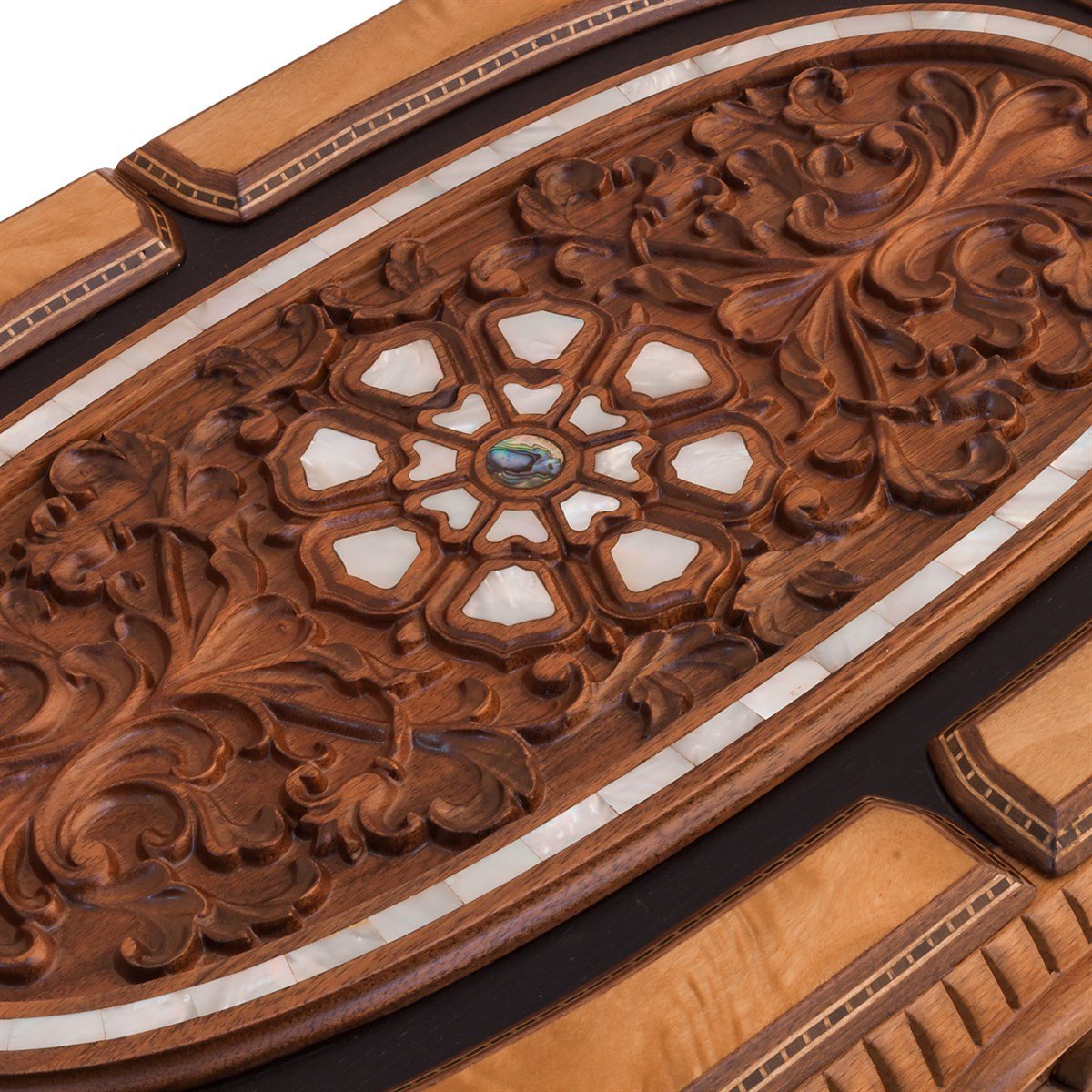 OTTOMAN GRAND SEDEF MOZAİK TAVLA | MAZELHelena Wood Art2285.MAZ