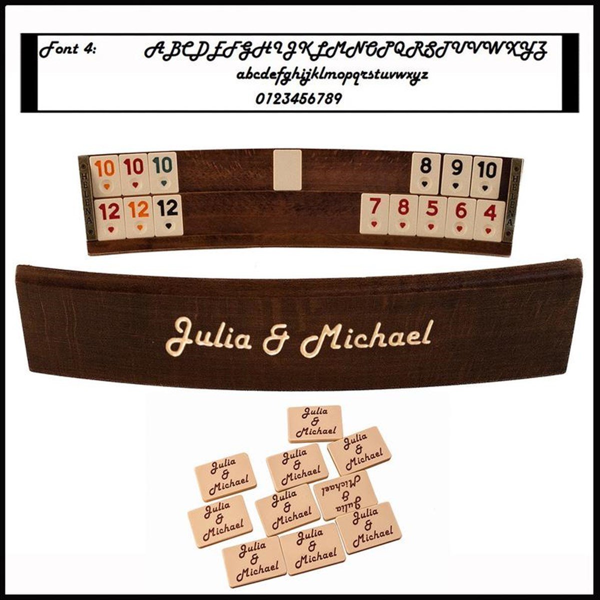Wooden Oval Rummikub Game SetHelena Wood Art2639