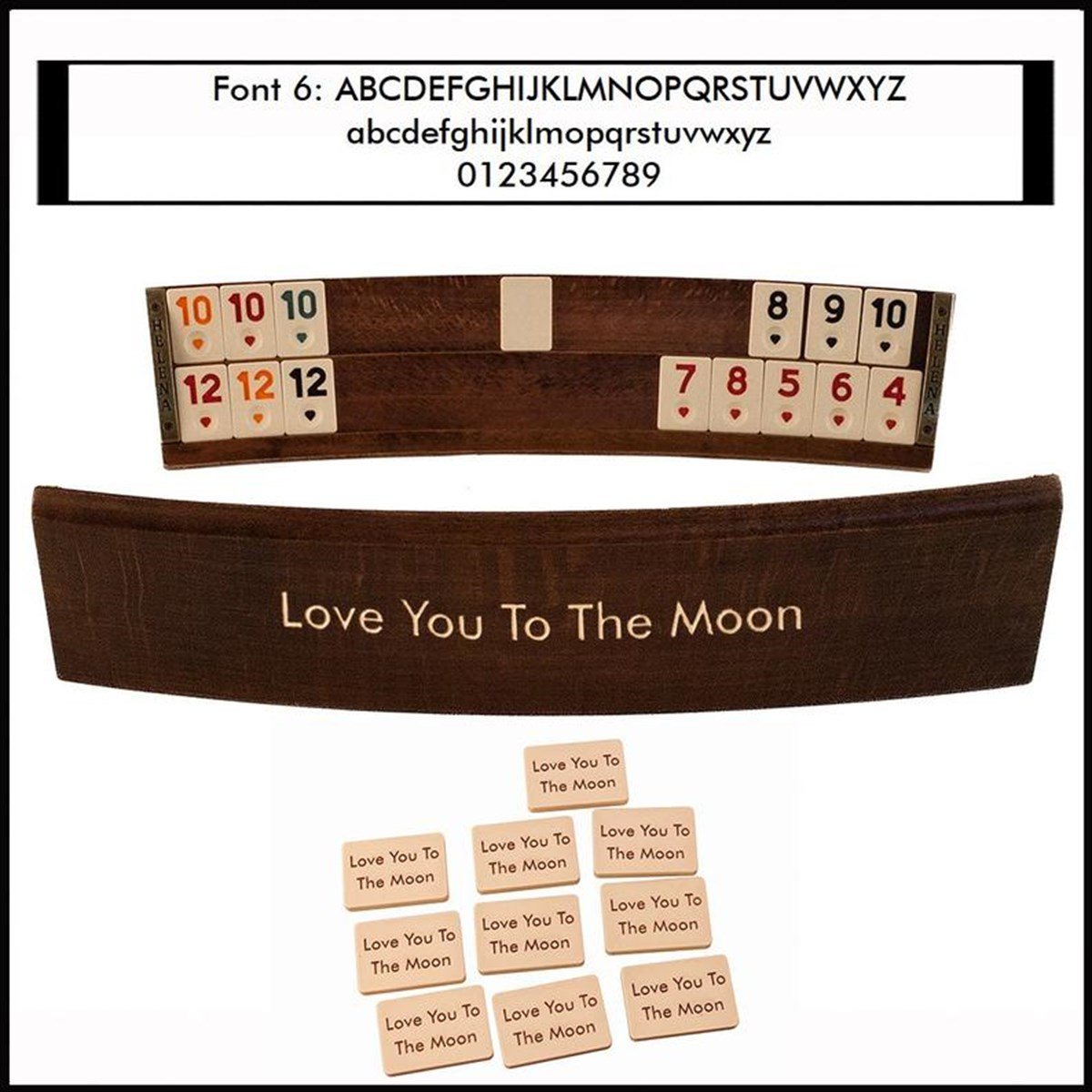 Wooden Oval Rummikub Game SetHelena Wood Art2639