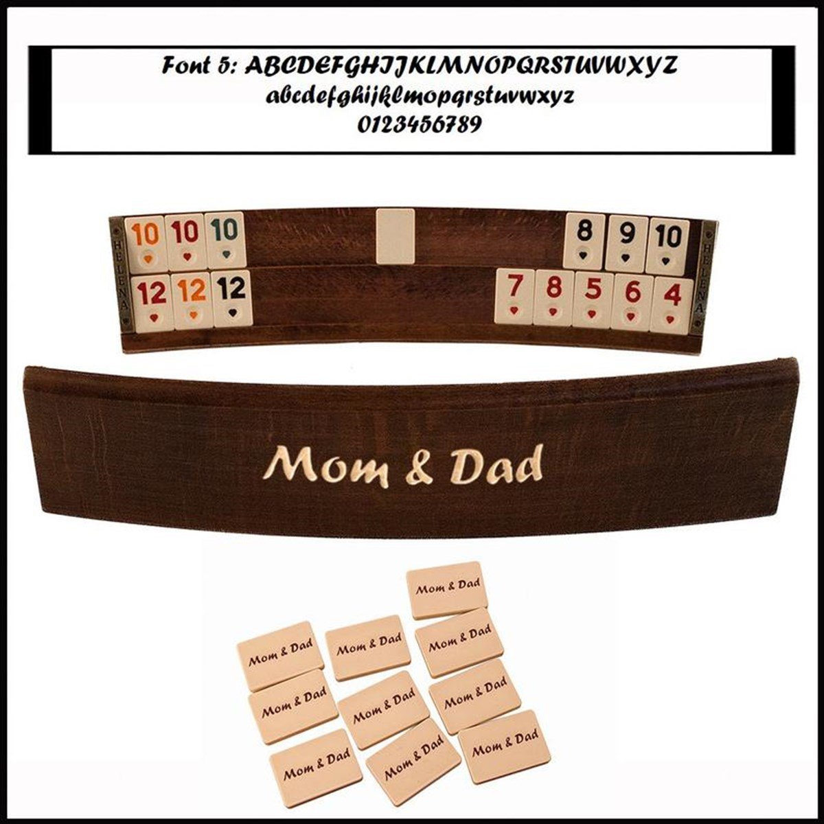 Wooden Oval Rummikub Game SetHelena Wood Art2639