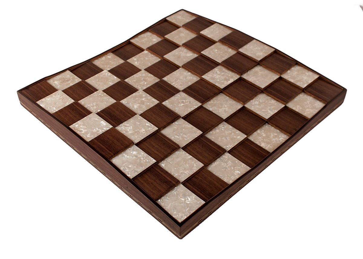 Piramit Satranç Seti - Ceviz | Metal FigürlüHelena Wood Art2656.WAL.5031.503