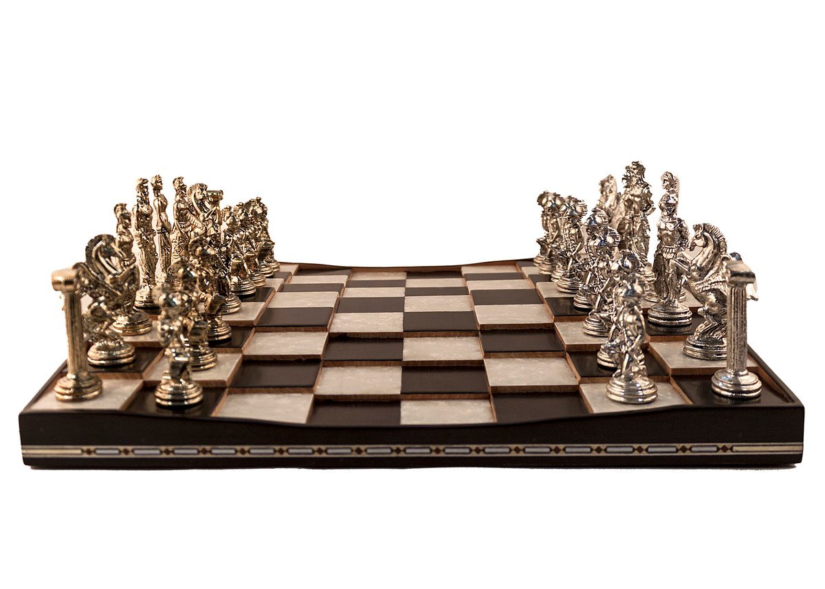 Piramit Satranç Seti | Metal FigürlüHelena Wood Art2656.BLK.5031.505