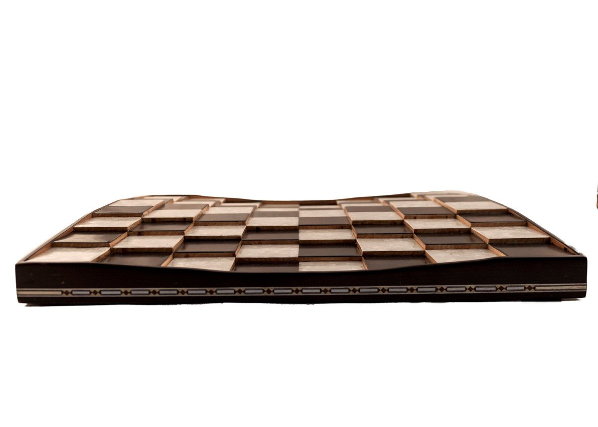 Piramit Satranç Seti | Metal FigürlüHelena Wood Art2656.BLK.5031.505