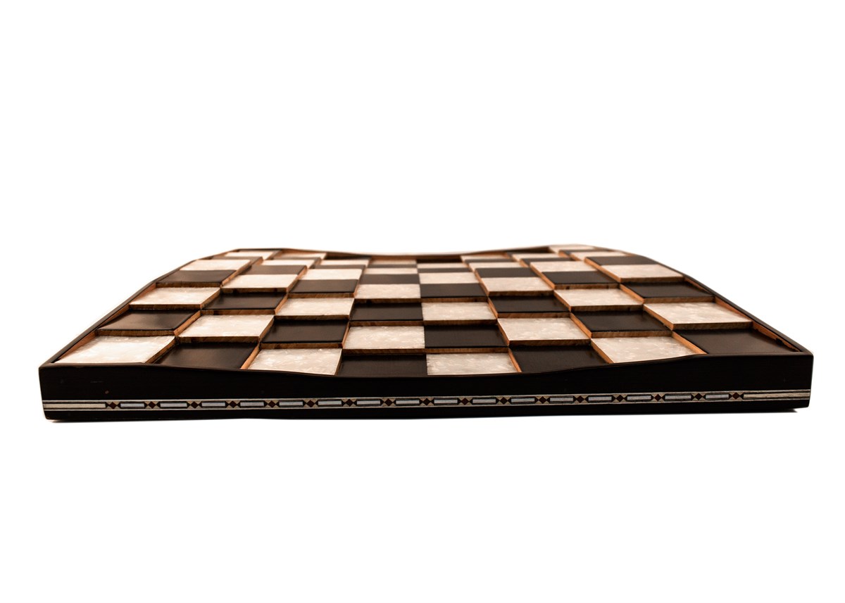 Piramit Satranç Seti | Metal FigürlüHelena Wood Art2656.BLK.5031.505