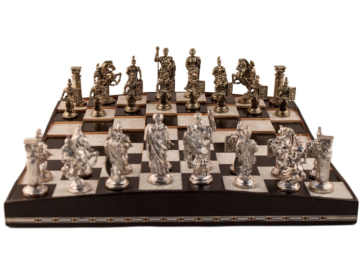 Piramit Satranç Seti | Metal FigürlüHelena Wood Art2656.BLK.5031.503