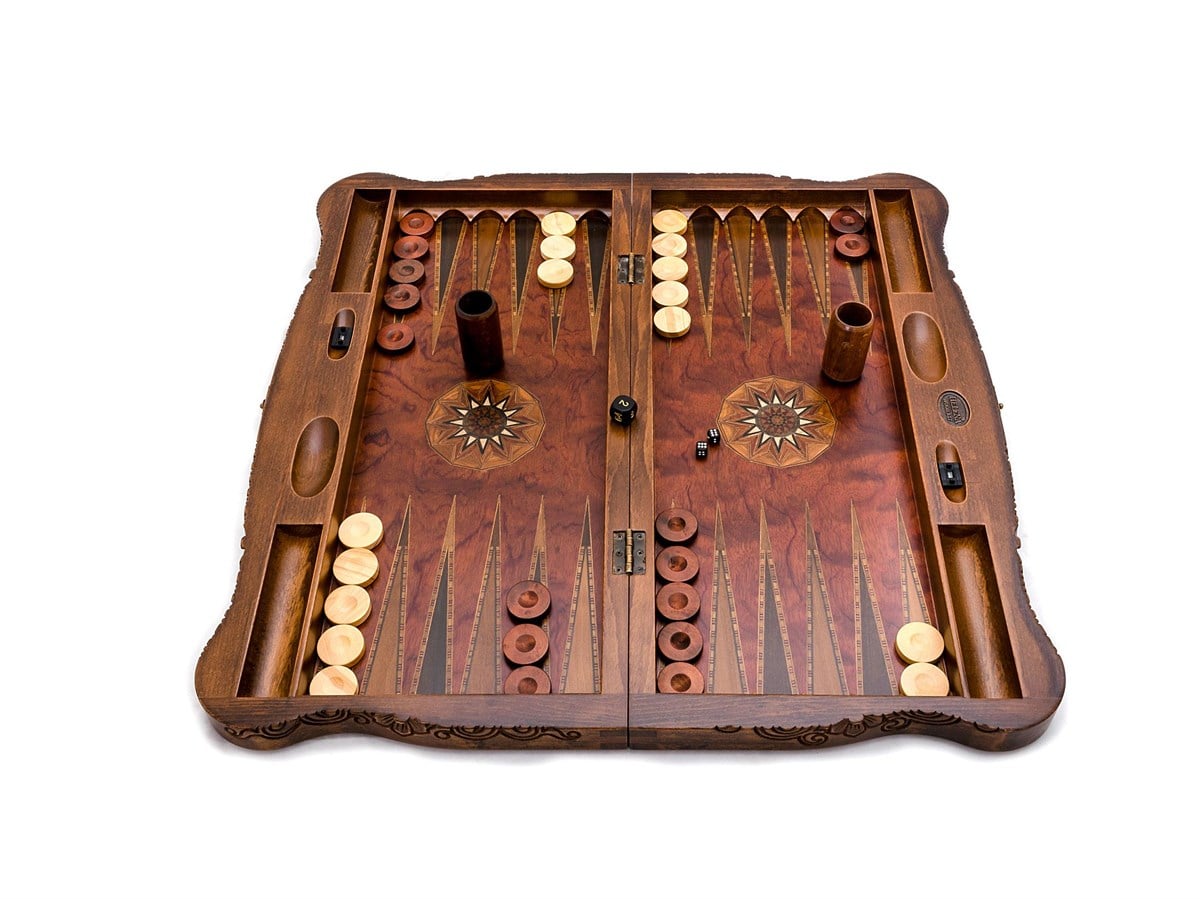 SEDEF İŞLEMELİ OYMALI TAVLA (2229T)Helena Wood Art2230.ROS