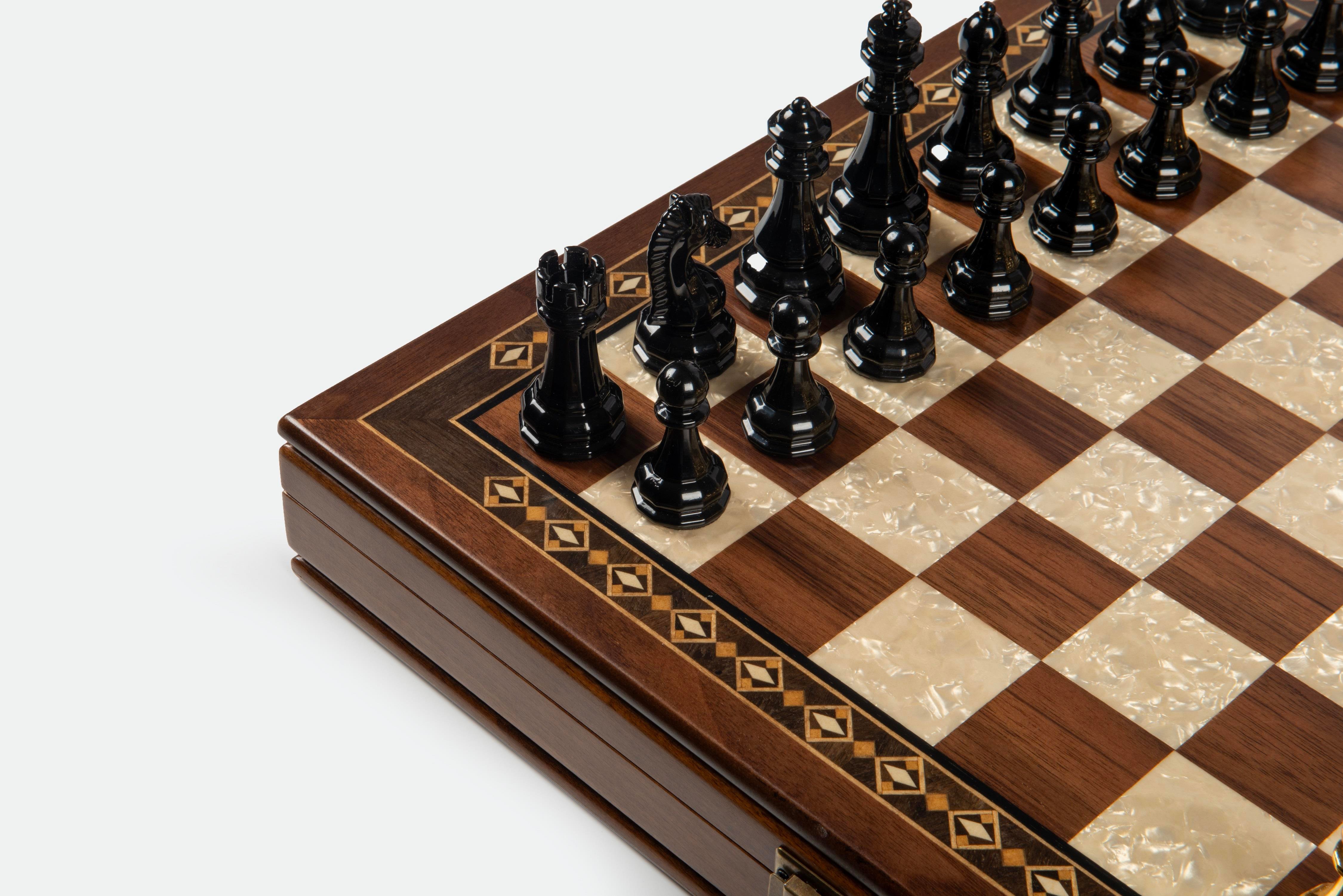 SELGE SATRANÇ CEVİZ BÜYÜK   40 CMHelena Wood Art2813.WAL