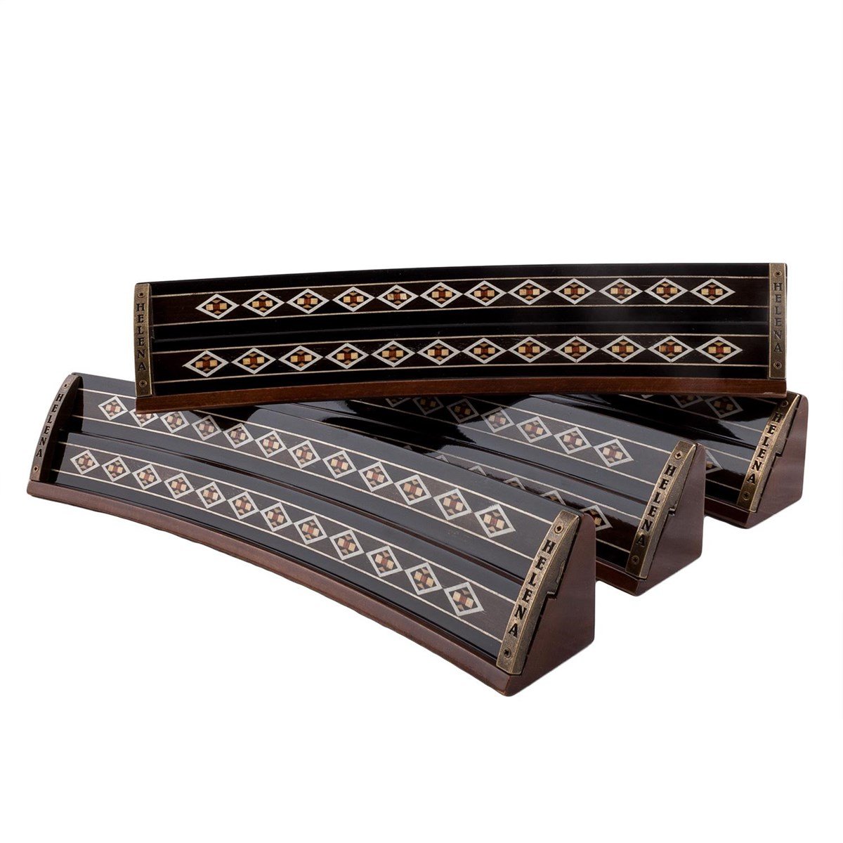 OVAL İŞLEMELİ OKEY TK 2018Helena Wood Art2643.BLK