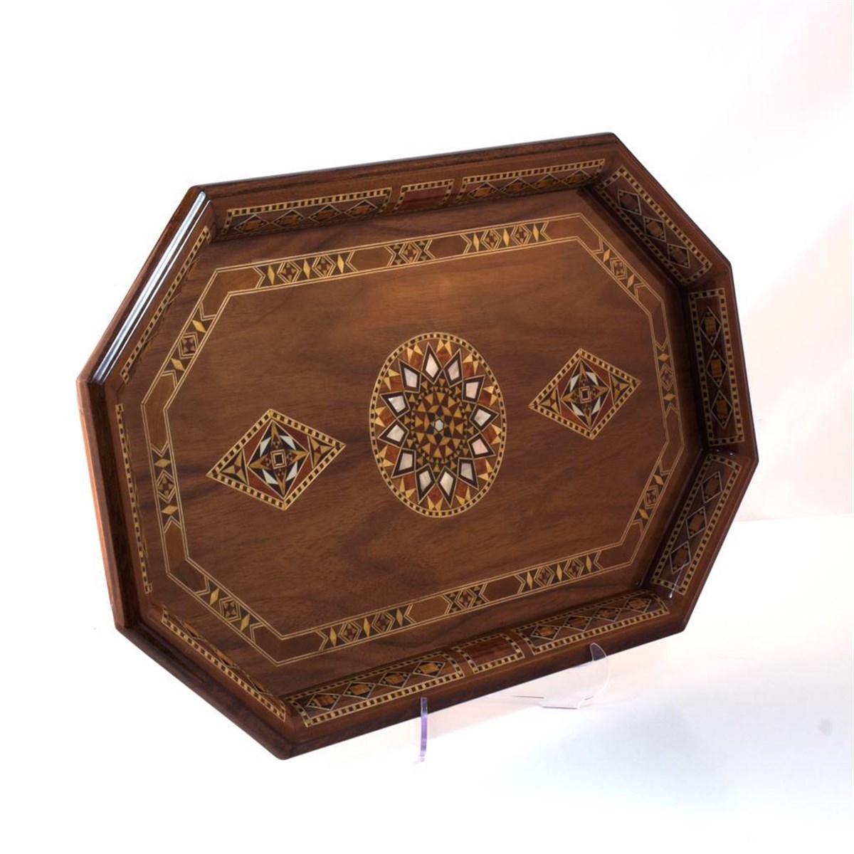 TİRYAKİ BOMBE BYK TEPSI  (51x32x3.5 cm)Helena Wood Art