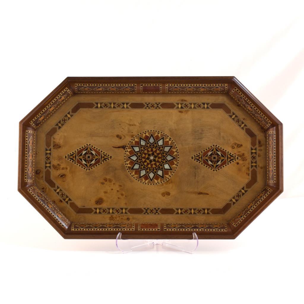 TİRYAKİ BOMBE BYK TEPSI  (51x32x3.5 cm)Helena Wood Art728642.MAZM