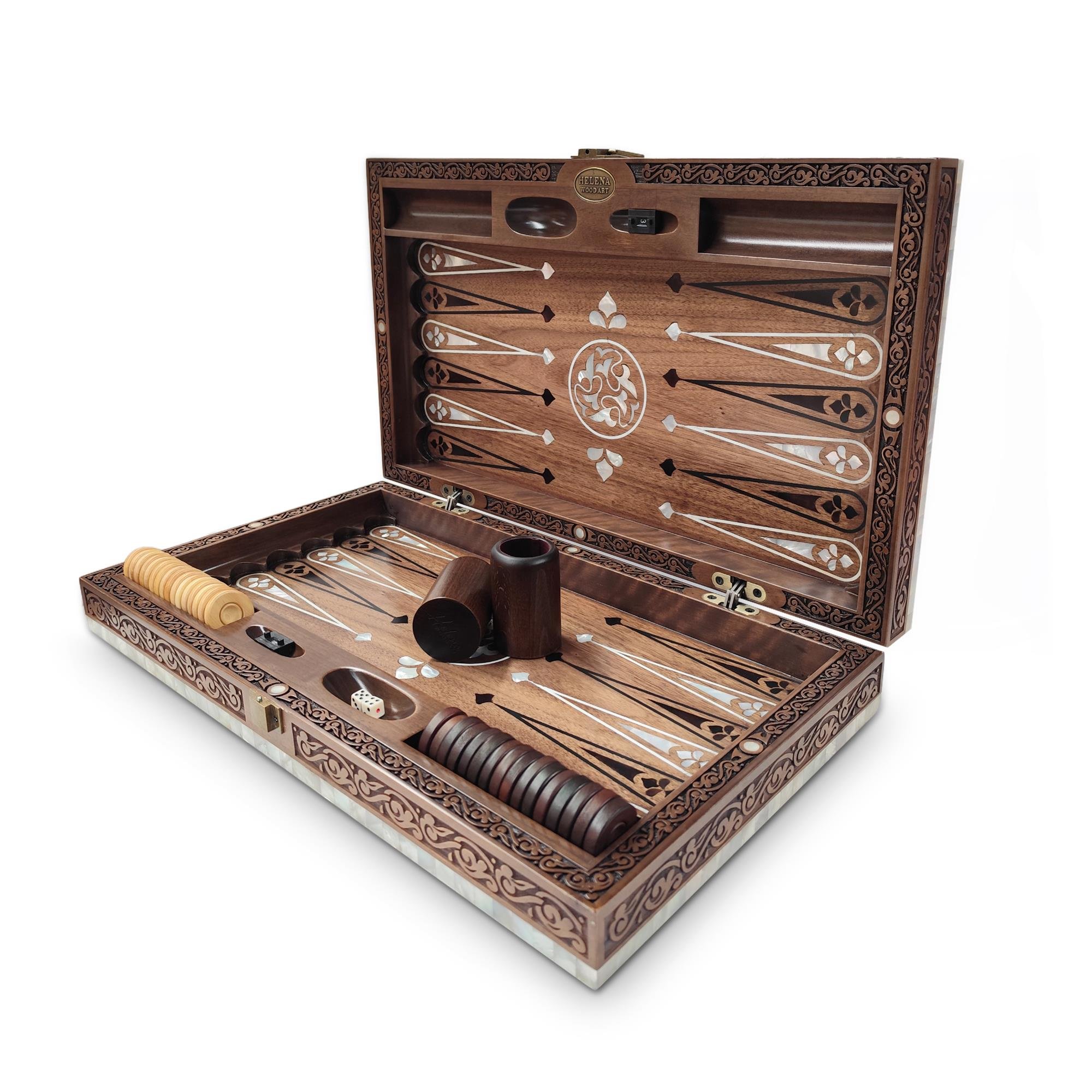 Troy Sedef Kakma ve Bakırlı TavlaHelena Wood Art4432