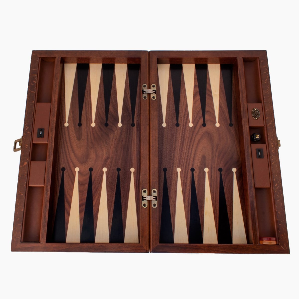 VEGAS DERİ TAVLA GENİŞ KASALI (50 cm) - CEVİZHelena Wood Art2238.WAL