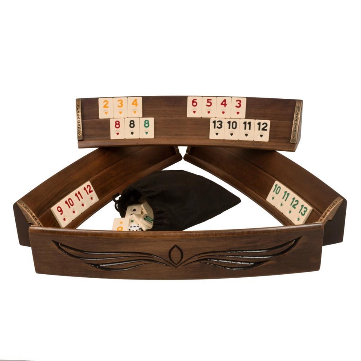 WING OYMALI OVAL OKEY TAKIMI (CEVİZ-SİYAH)TUANA