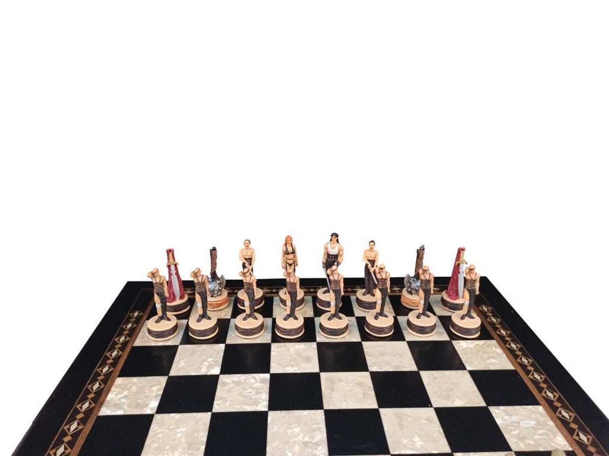 ZOMBİ  BOYAMA KÜÇÜK SATRANÇ FİGÜRÜHelena Wood Art5612