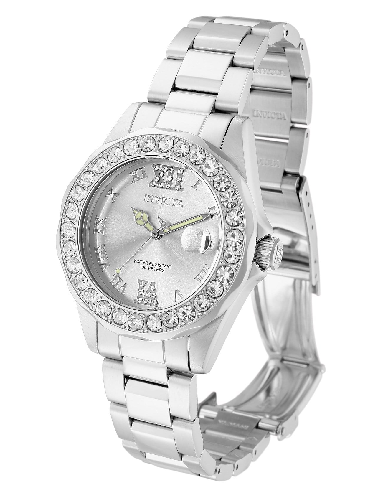 INVICTA Pro Diver Lady 38mm Stainless Steel Steel Silver dial PC32 Quartz