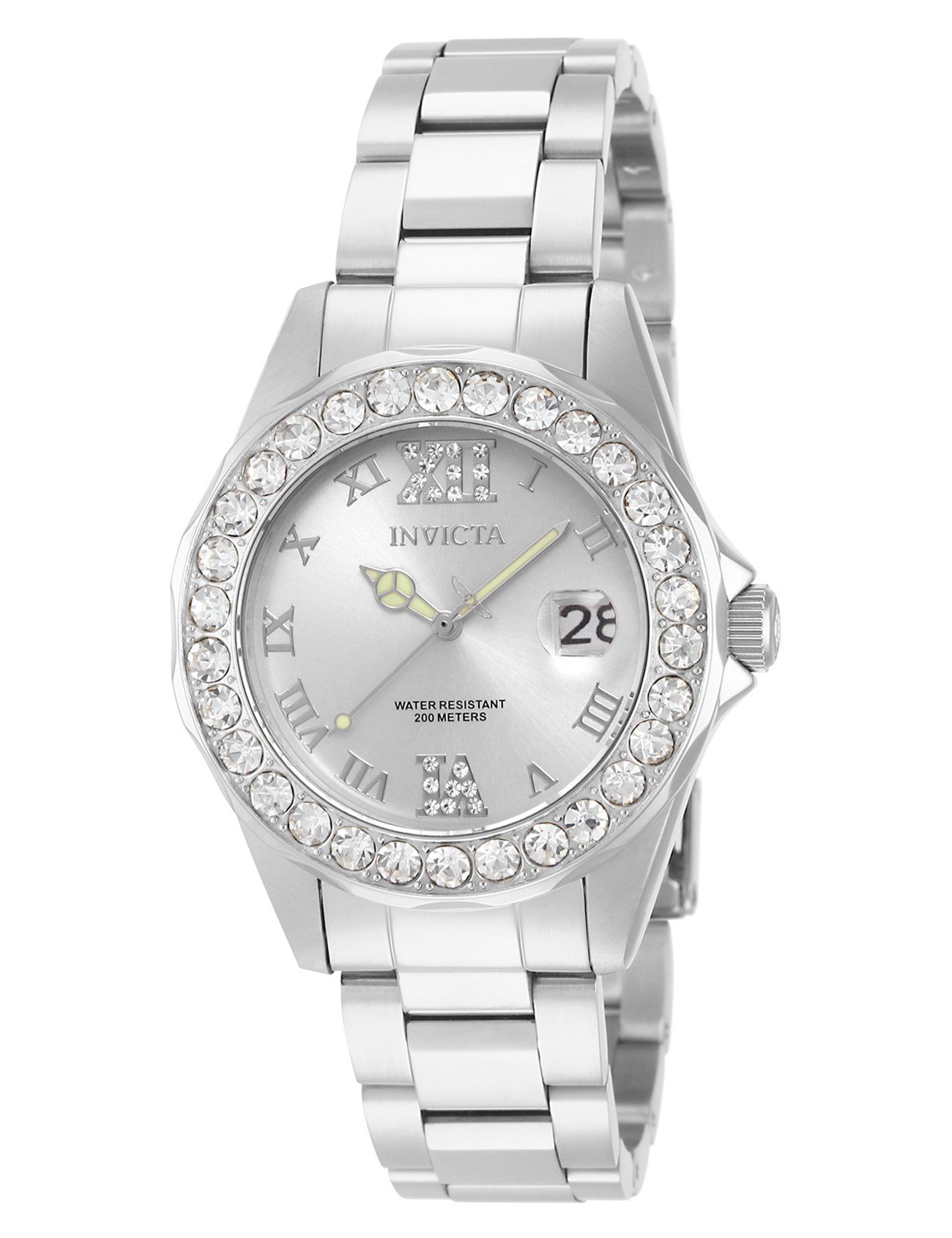 INVICTA Pro Diver Lady 38mm Stainless Steel Steel Silver dial PC32 Quartz