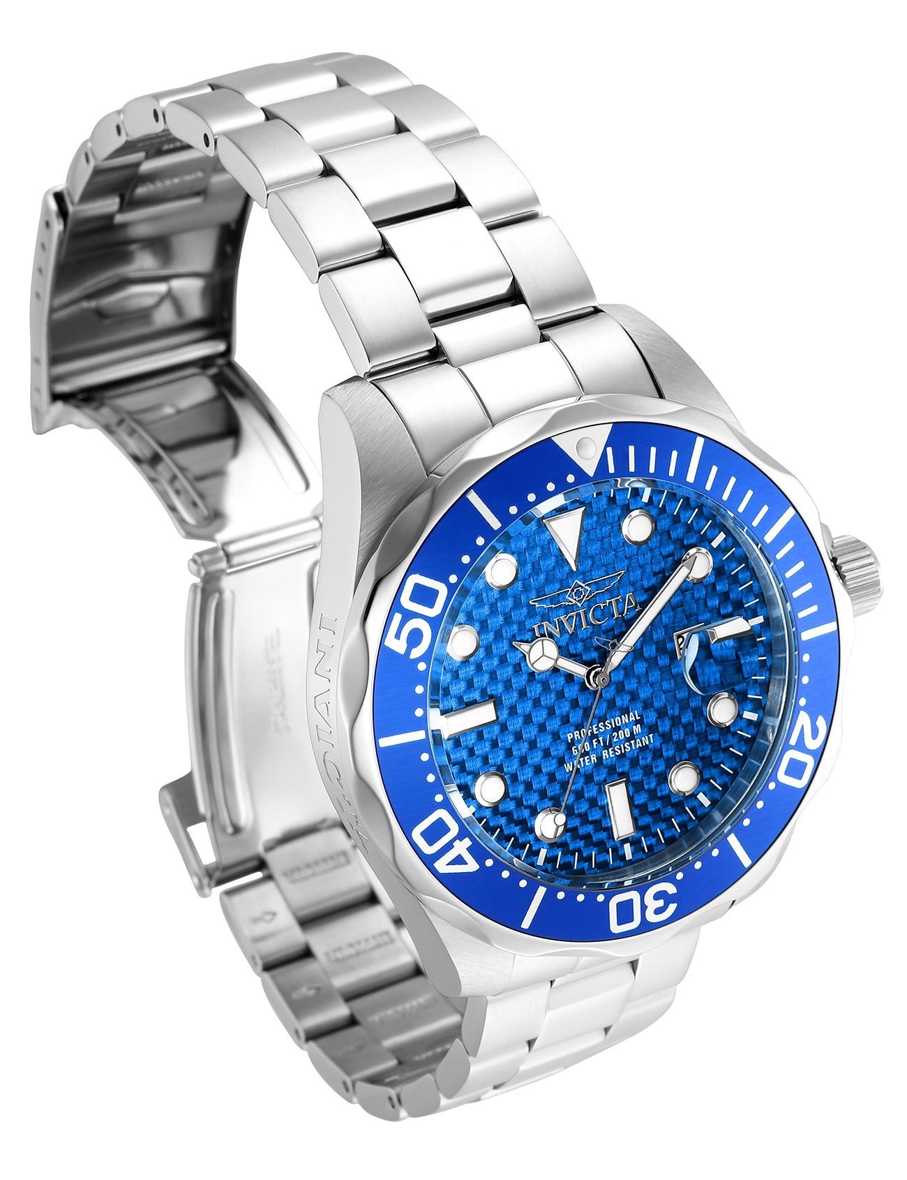 INVICTA Pro Diver Men 47mm Stainless Steel Steel Blue dial PC32 Quartz