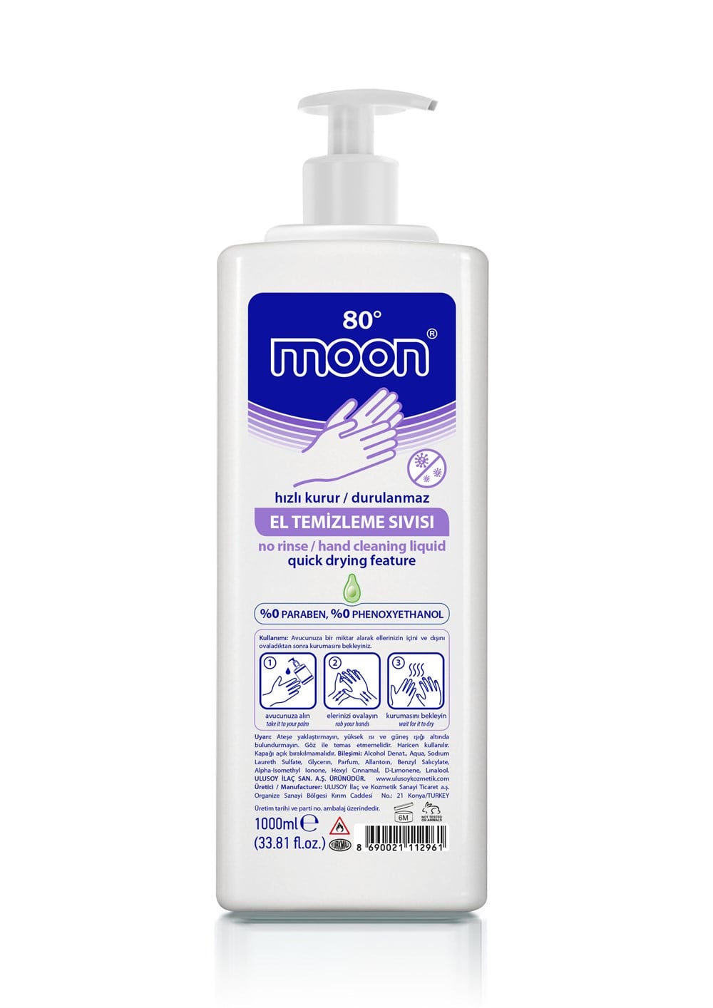 MOON EL TEMİZLEME SIVISI 1000ML