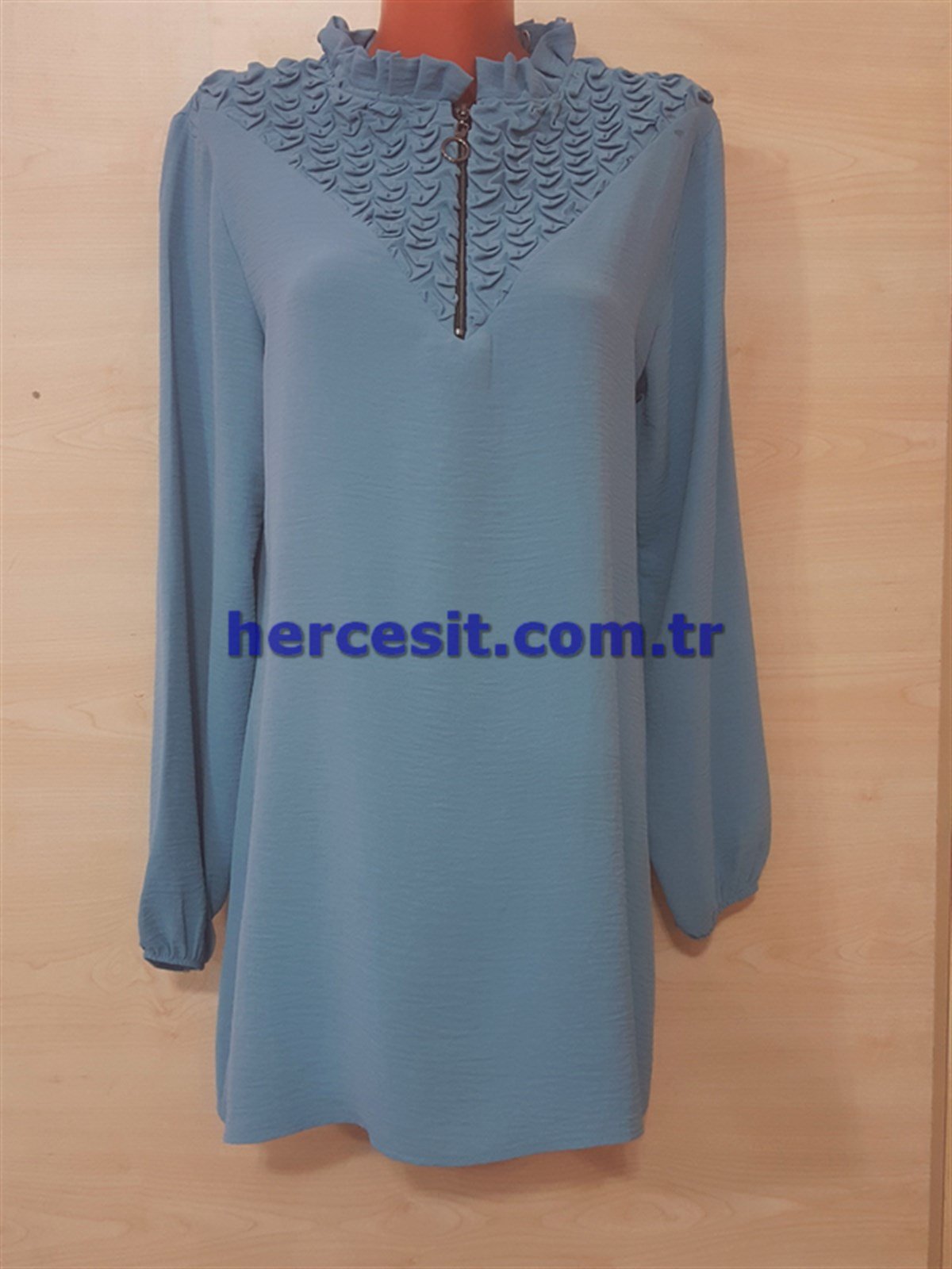 Hisset Boyun Detaylı Tunik