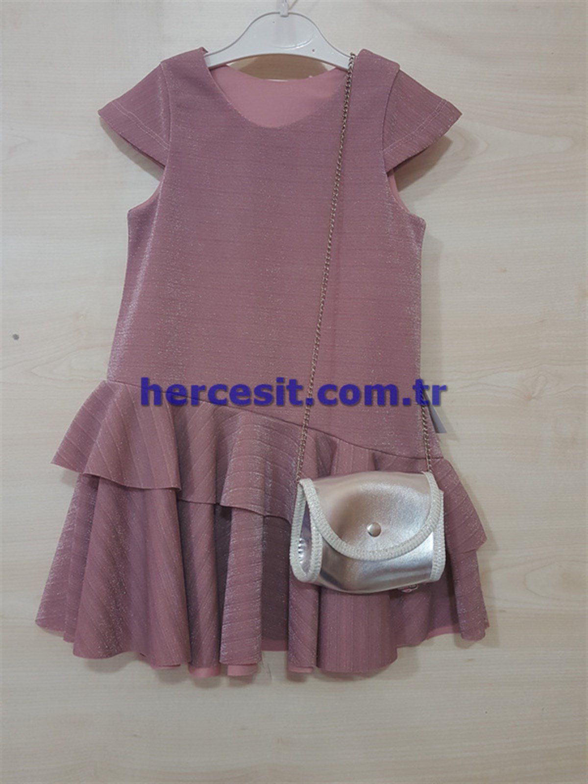 Kız Çocuk Simli Elbise