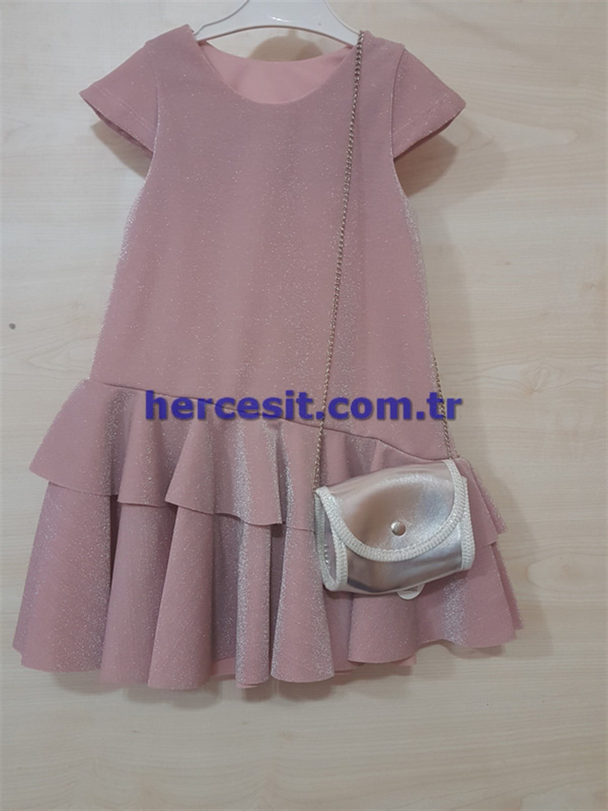 Kız Çocuk Simli Elbise