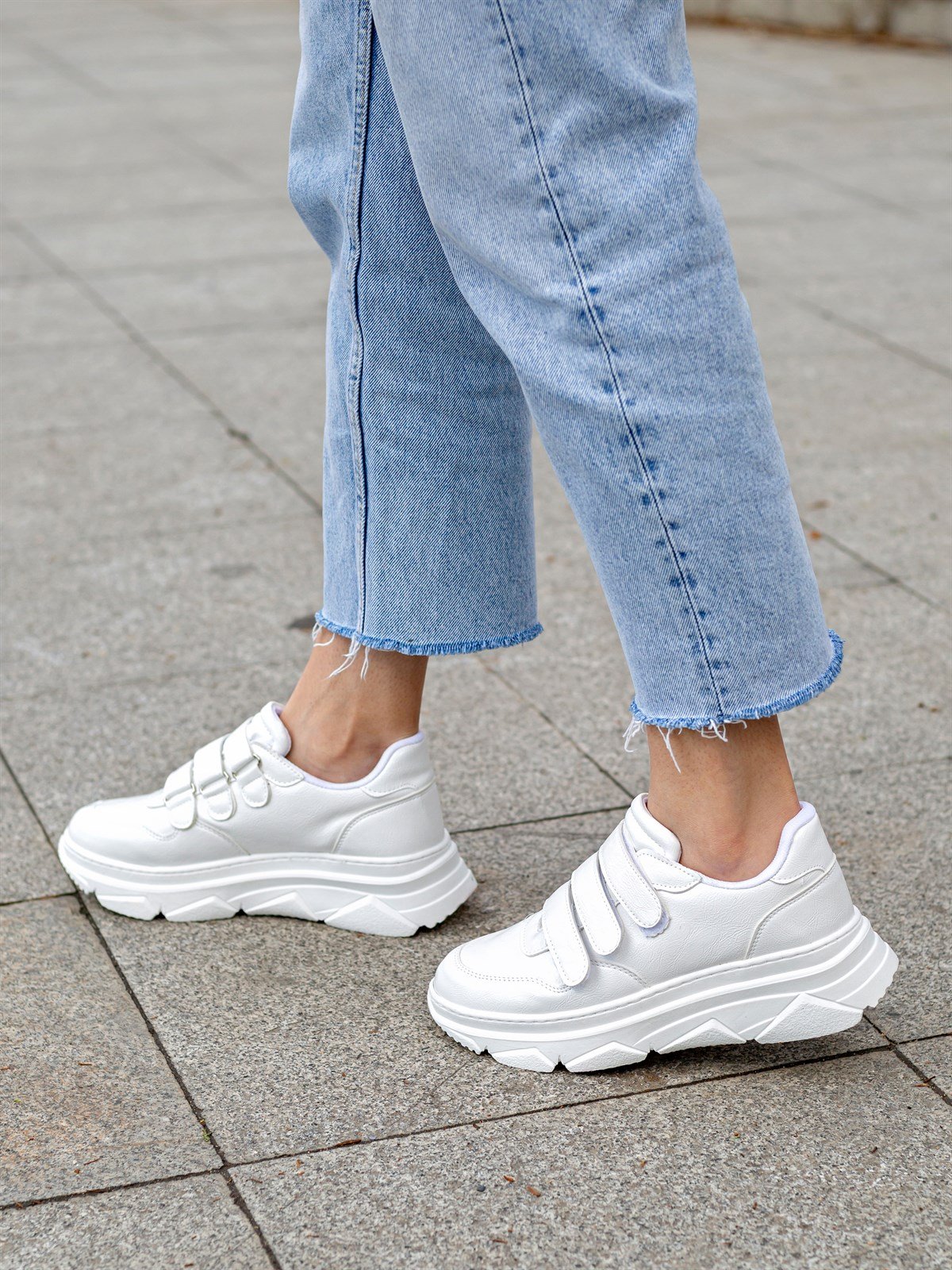 Beyaz Sneakers Rover Kadın Spor Ayakkabı