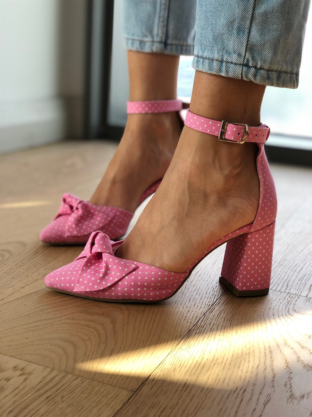 Pembe Kadın Topuklu Ayakkabı Hilton