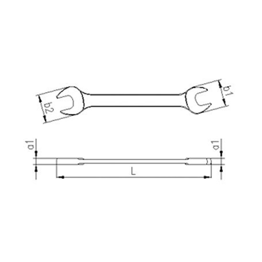 İki Ağız Anahtar Kısa Boy 4x5mm | 0100010405 |  (T200200)