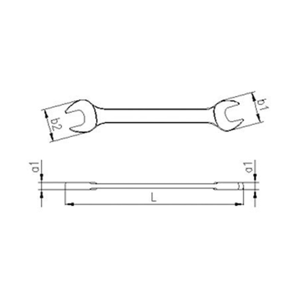 İki Ağız Anahtar Kısa Boy 4x5mm | 0100010405 |  (T200200)
