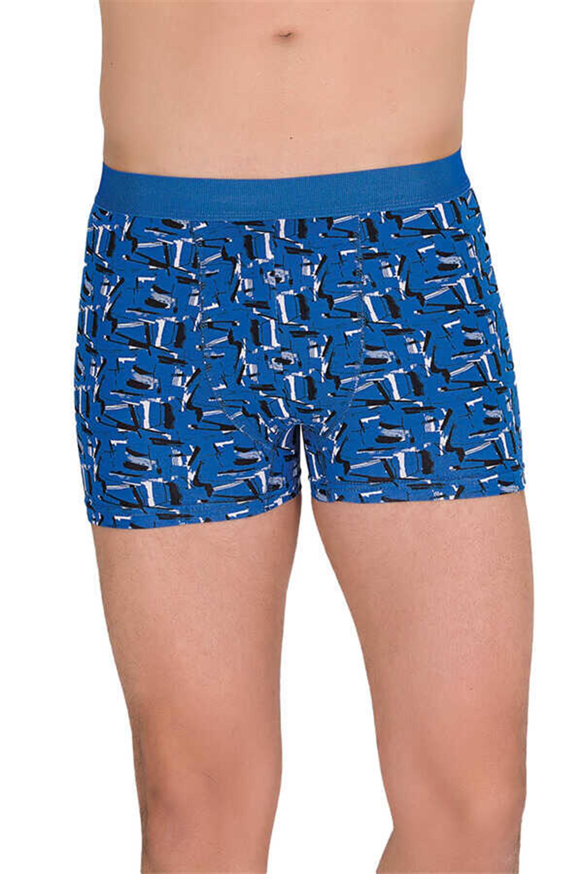BoxerBerrak 4480 Erkek Lycralı Desenli Boxer