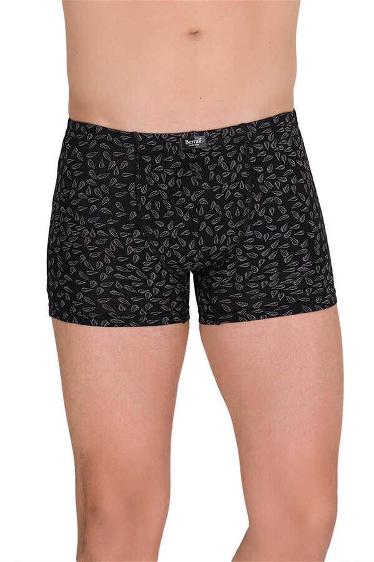 BoxerBerrak 4497 Likralı Modal İnce Belli Desenli Erkek Boxer