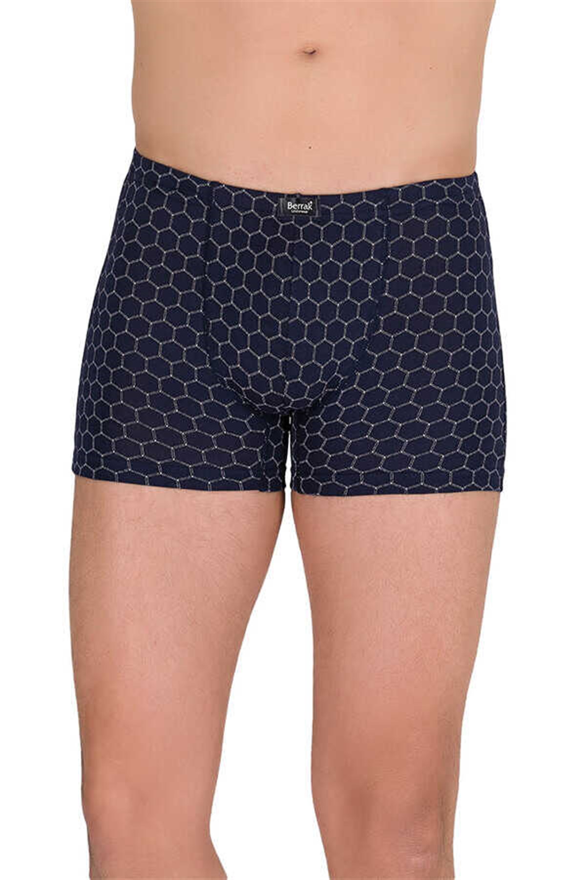 BoxerBerrak 4497 Likralı Modal İnce Belli Desenli Erkek Boxer