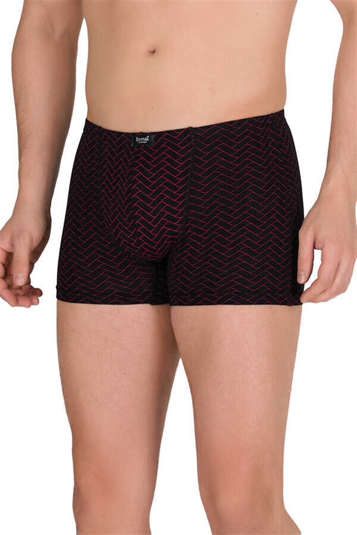 BoxerBerrak 4497 Likralı Modal İnce Belli Desenli Erkek Boxer