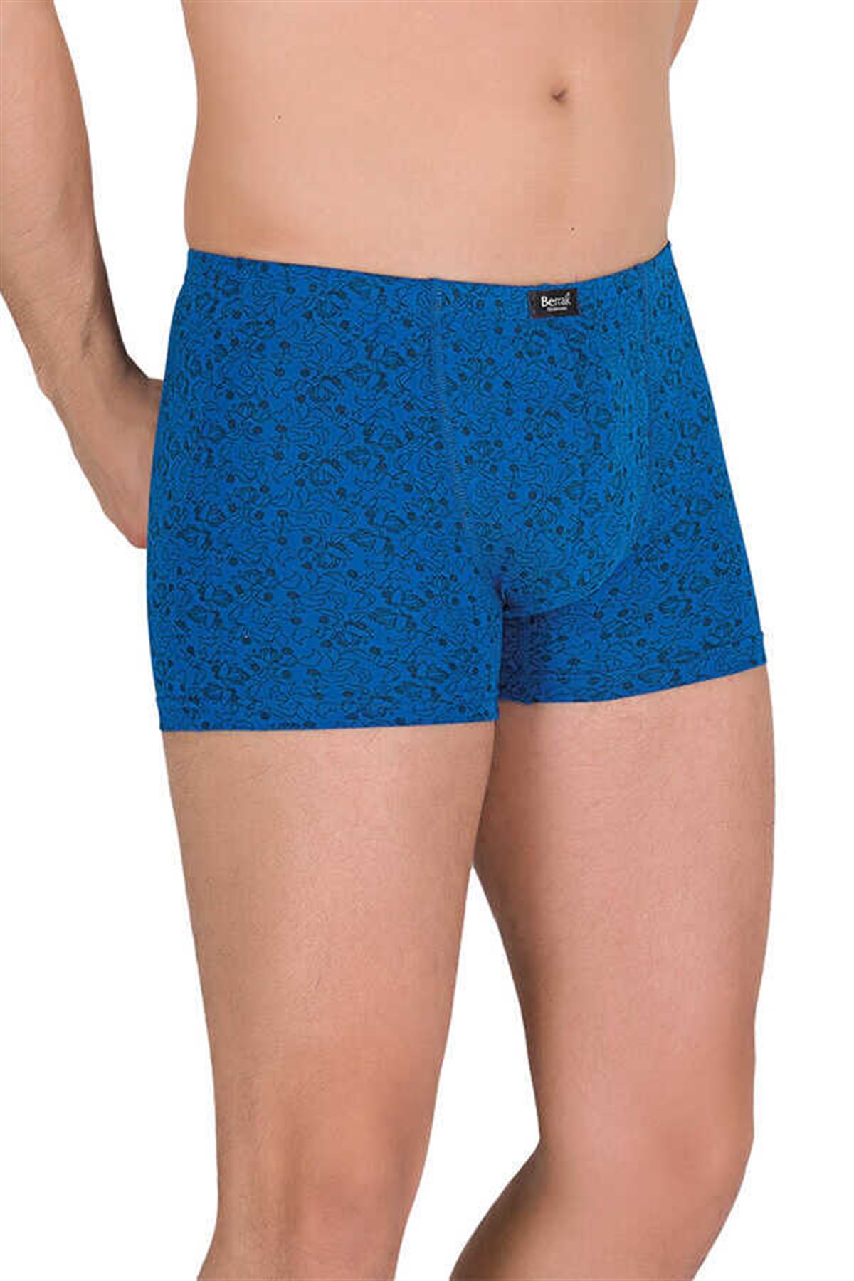 BoxerBerrak 4497 Likralı Modal İnce Belli Desenli Erkek Boxer