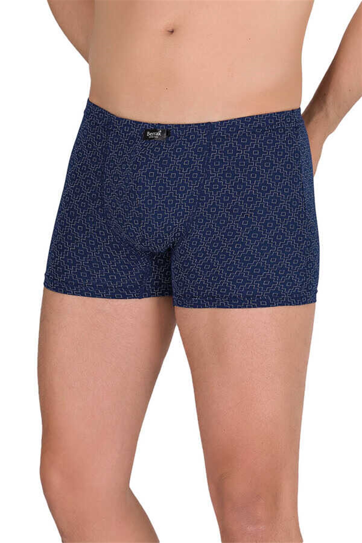 BoxerBerrak 4497 Likralı Modal İnce Belli Desenli Erkek Boxer